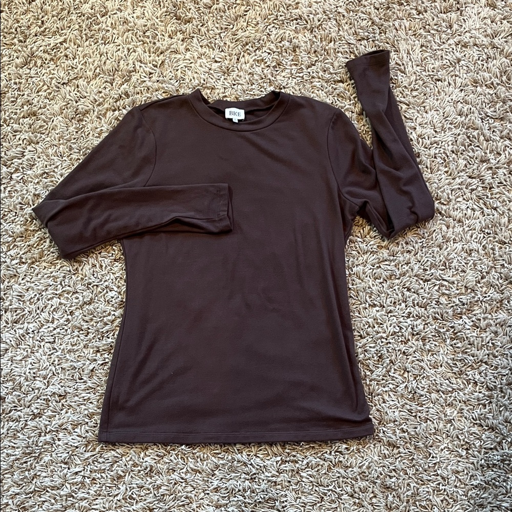 Brown Brushed Knit